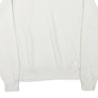 CHAMPION Mens White Crew Neck S Sweatshirt Cotton Blend Casual Pullover