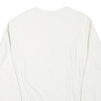 CHAMPION Mens White Crew Neck S Sweatshirt Cotton Blend Casual Pullover