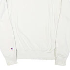 CHAMPION Mens White Crew Neck S Sweatshirt Cotton Blend Casual Pullover