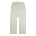 LEVI'S Mens Cotton Beige Regular Straight Trousers W28 L29 Classic Casual Zip