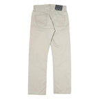 LEVI'S Mens Cotton Beige Regular Straight Trousers W28 L29 Classic Casual Zip