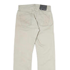 LEVI'S Mens Cotton Beige Regular Straight Trousers W28 L29 Classic Casual Zip