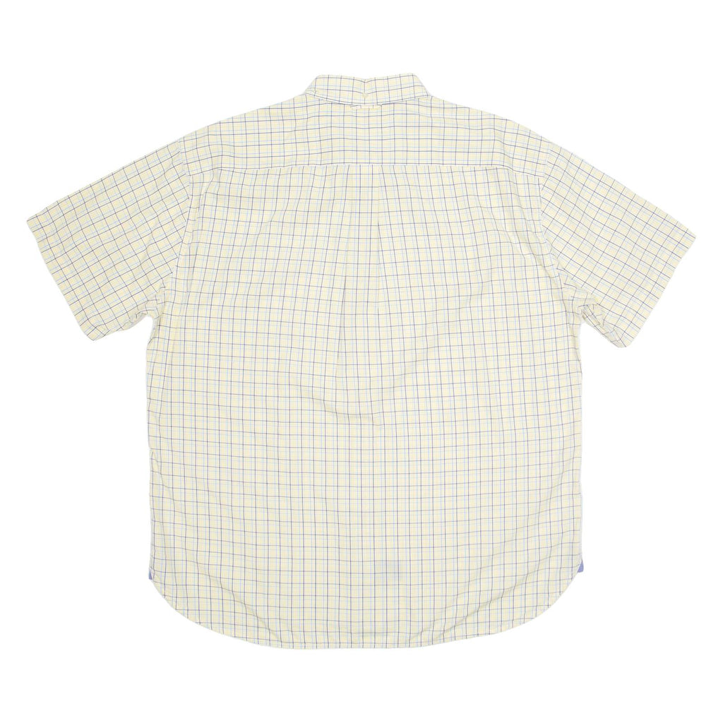 TOMMY HILFIGER Mens Shirt Yellow Check XL