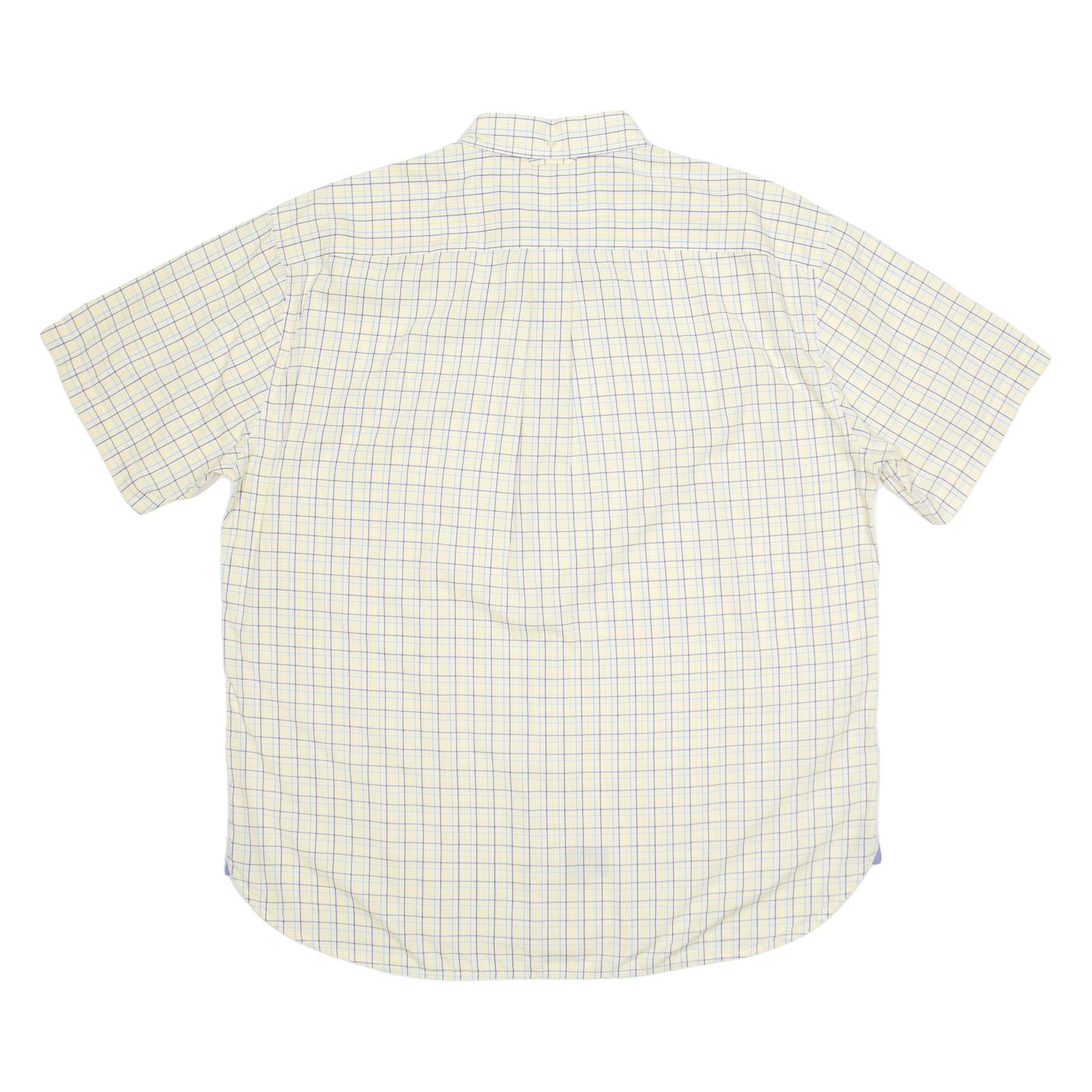 TOMMY HILFIGER Mens Shirt Yellow Check XL