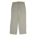 CARHARTT Mens Cotton Beige Regular Straight Trousers W34 L30 Workwear Casual
