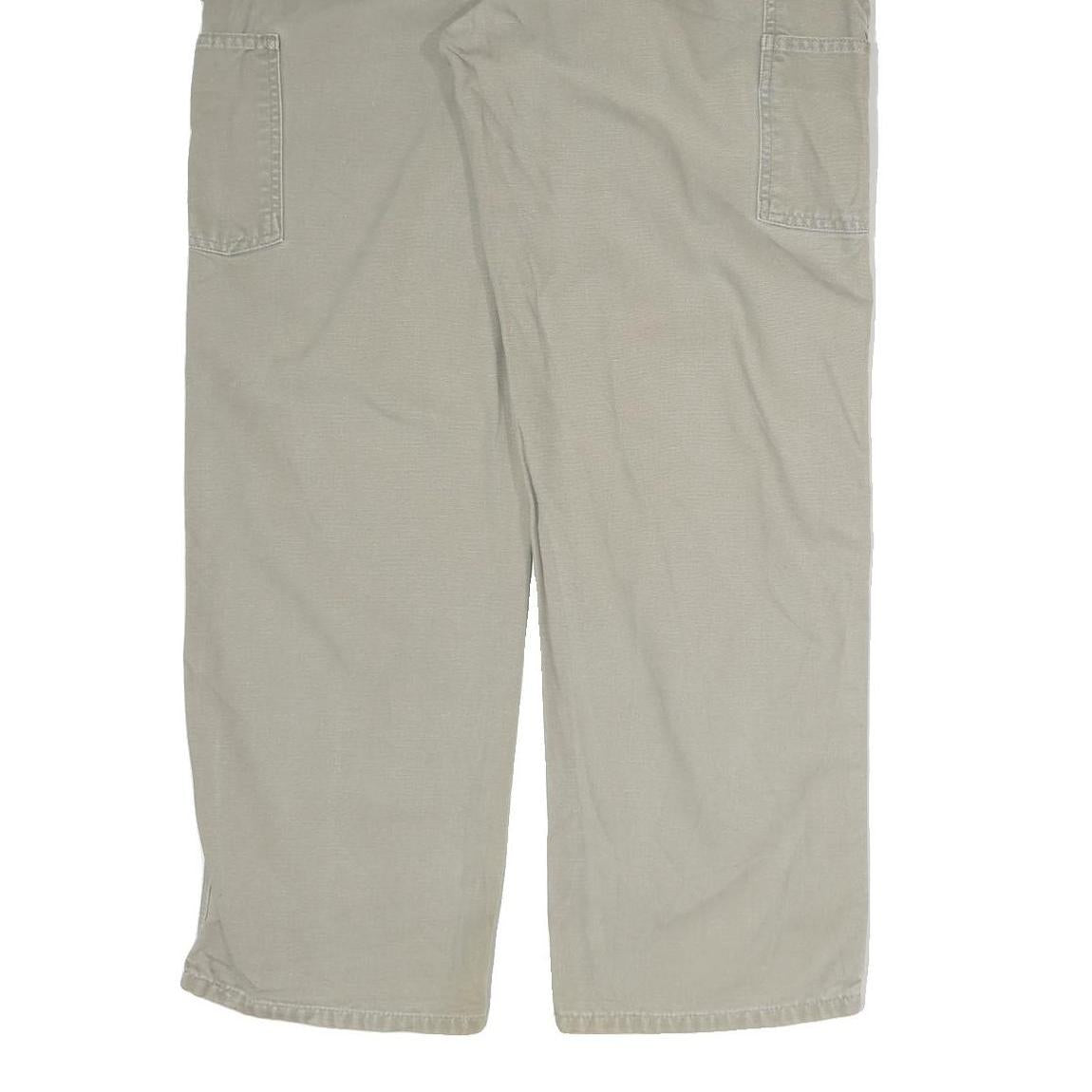 CARHARTT Mens Cotton Beige Regular Straight Trousers W34 L30 Workwear Casual