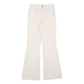 LEVI'S Womens Cotton Blend Cream Regular Flared Trousers W24 L32 Stylish Comfort