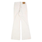 LEVI'S Womens Cotton Blend Cream Regular Flared Trousers W24 L32 Stylish Comfort