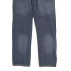 DICKIES Mens Regular Fit Blue Denim Jeans W32 L27 Button Closure Cotton Blend