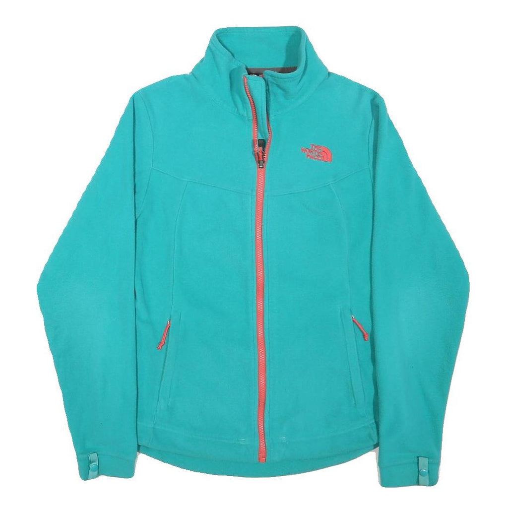 THE NORTH FACE Womens Turquoise Jacket XS Polyester Blend Zip Warm Lightweight