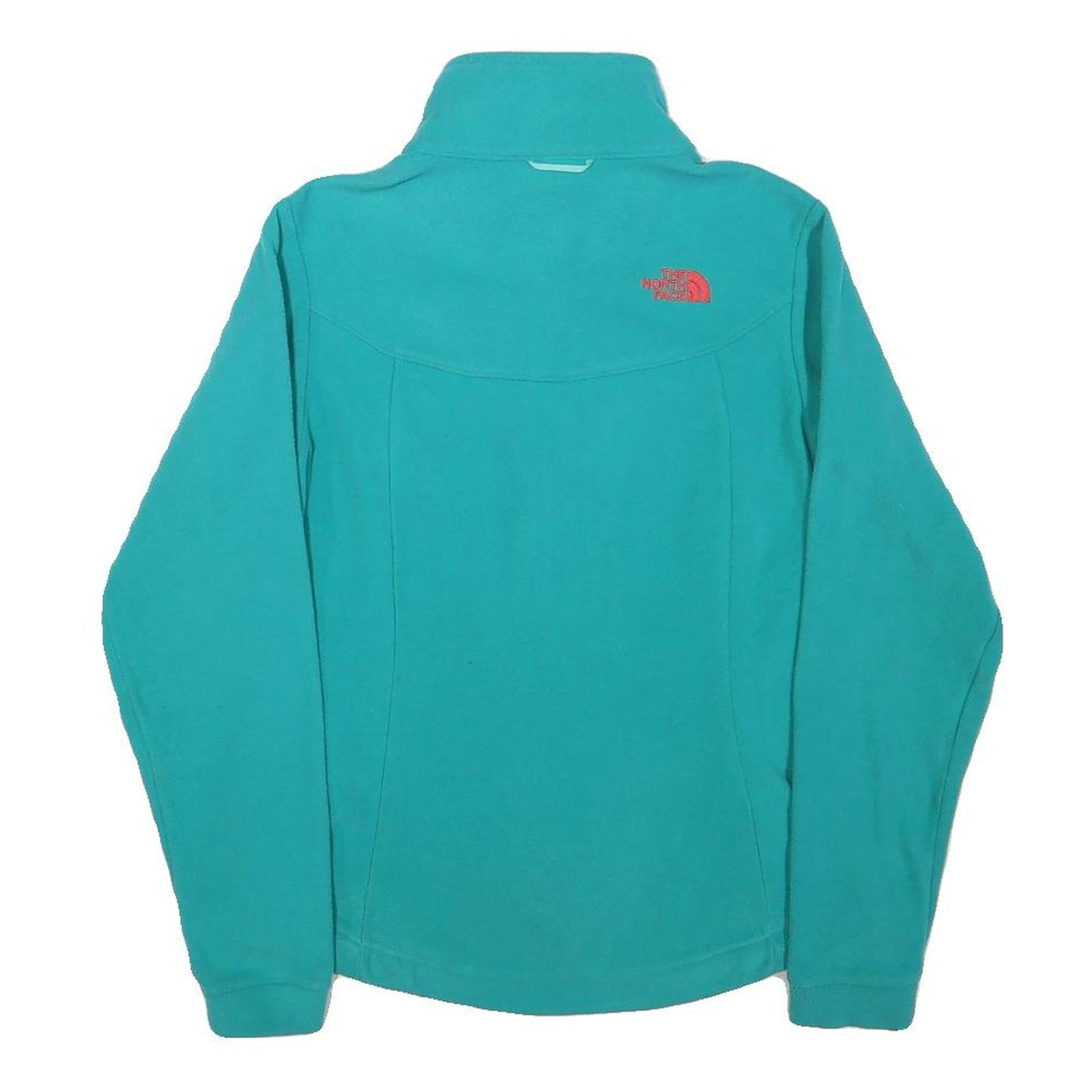 THE NORTH FACE Womens Turquoise Jacket XS Polyester Blend Zip Warm Lightweight