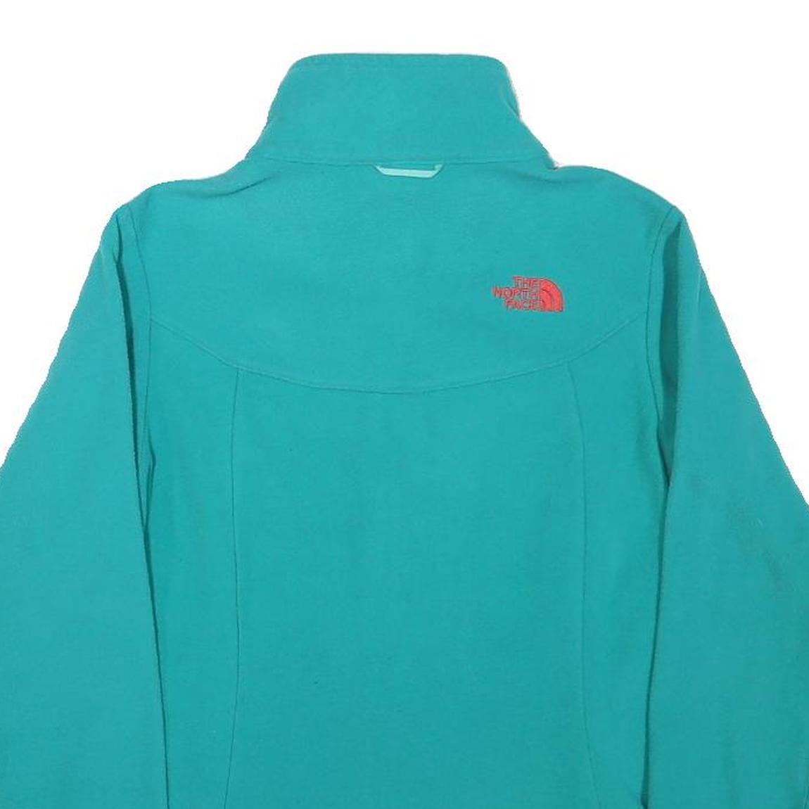 THE NORTH FACE Womens Turquoise Jacket XS Polyester Blend Zip Warm Lightweight