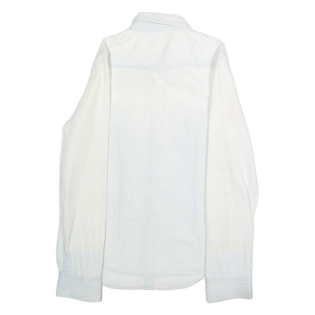 GAP Womens Plain Shirt Blue Long Sleeve XS