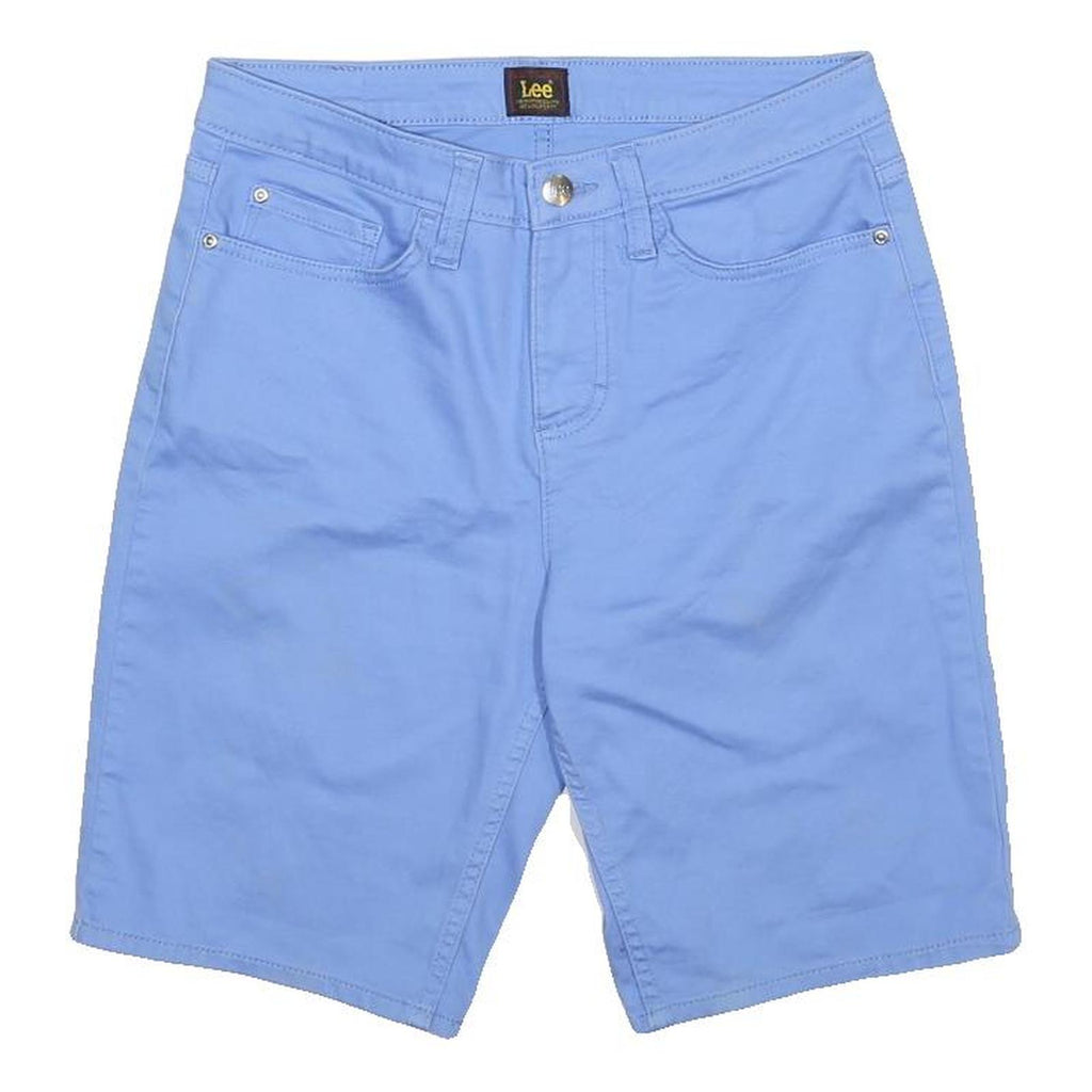 LEE Womens Shorts Blue Casual M W29 Cotton Blend Comfortable Everyday Style