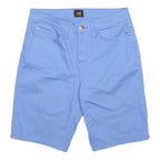 LEE Womens Shorts Blue Casual M W29 Cotton Blend Comfortable Everyday Style