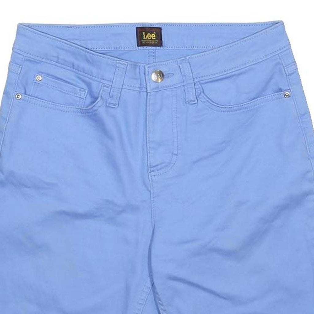 LEE Womens Shorts Blue Casual M W29 Cotton Blend Comfortable Everyday Style