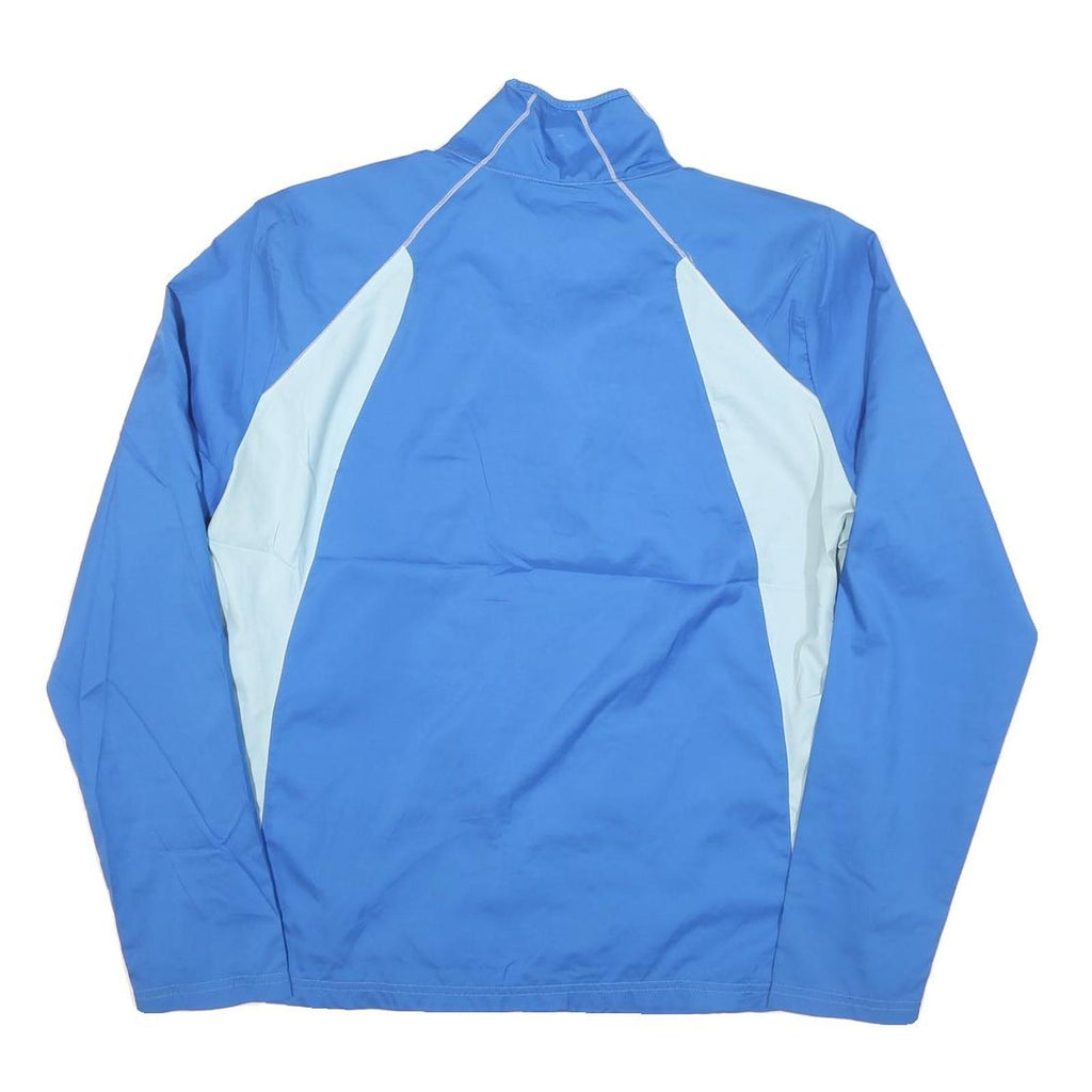 ADIDAS Womens Blue & Light Blue Zip Sports Jacket L Polyester Blend Casual