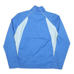 ADIDAS Womens Blue & Light Blue Zip Sports Jacket L Polyester Blend Casual