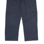 DICKIES Mens Polyester Blend Navy Regular Straight Trousers W38 L29 Workwear Zip