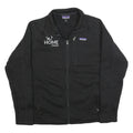 PATAGONIA Mens Black Workwear Jacket M Polyester Zip Plain Lightweight Warm
