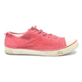 UGG Trainers Womens Casual Lace-Up Red Polyester UK 7.5 Comfortable Everyday