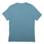 REEBOK Mens Blue Graphic T-Shirt S Short Sleeve Crew Neck Cotton Blend