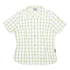 JACK WOLFSKIN Womens Shirt Green Check M