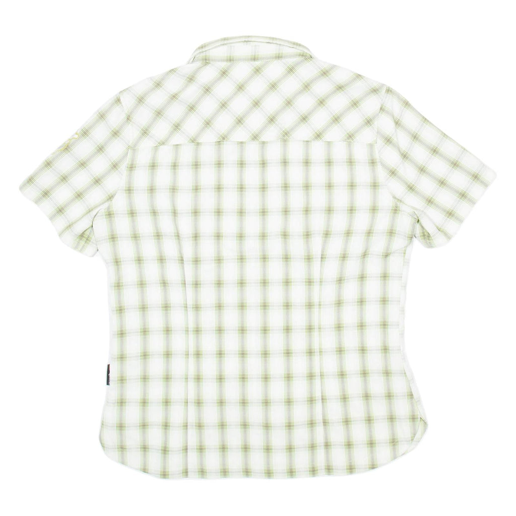 JACK WOLFSKIN Womens Shirt Green Check M
