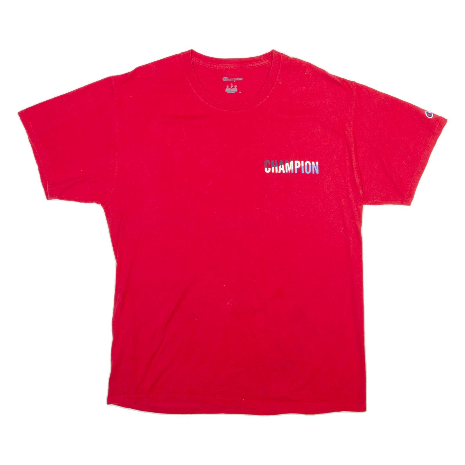 CHAMPION Mens T-Shirt Red XL