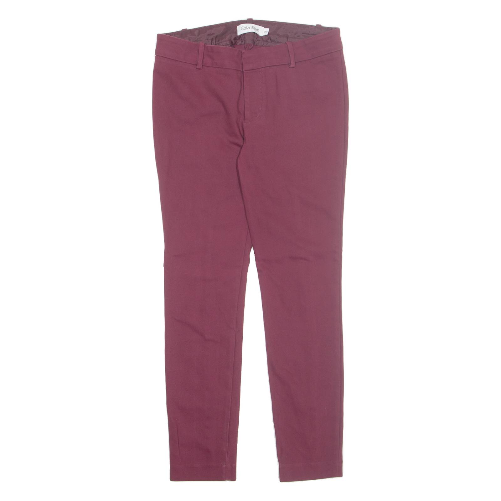 CALVIN KLEIN Womens Trousers Pink Regular Tapered W27 L28