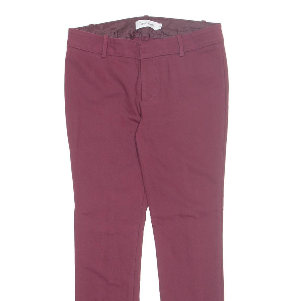 CALVIN KLEIN Womens Trousers Pink Regular Tapered W27 L28