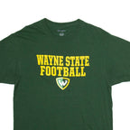 CHAMPION Wayne State Football Mens T-Shirt Green USA L