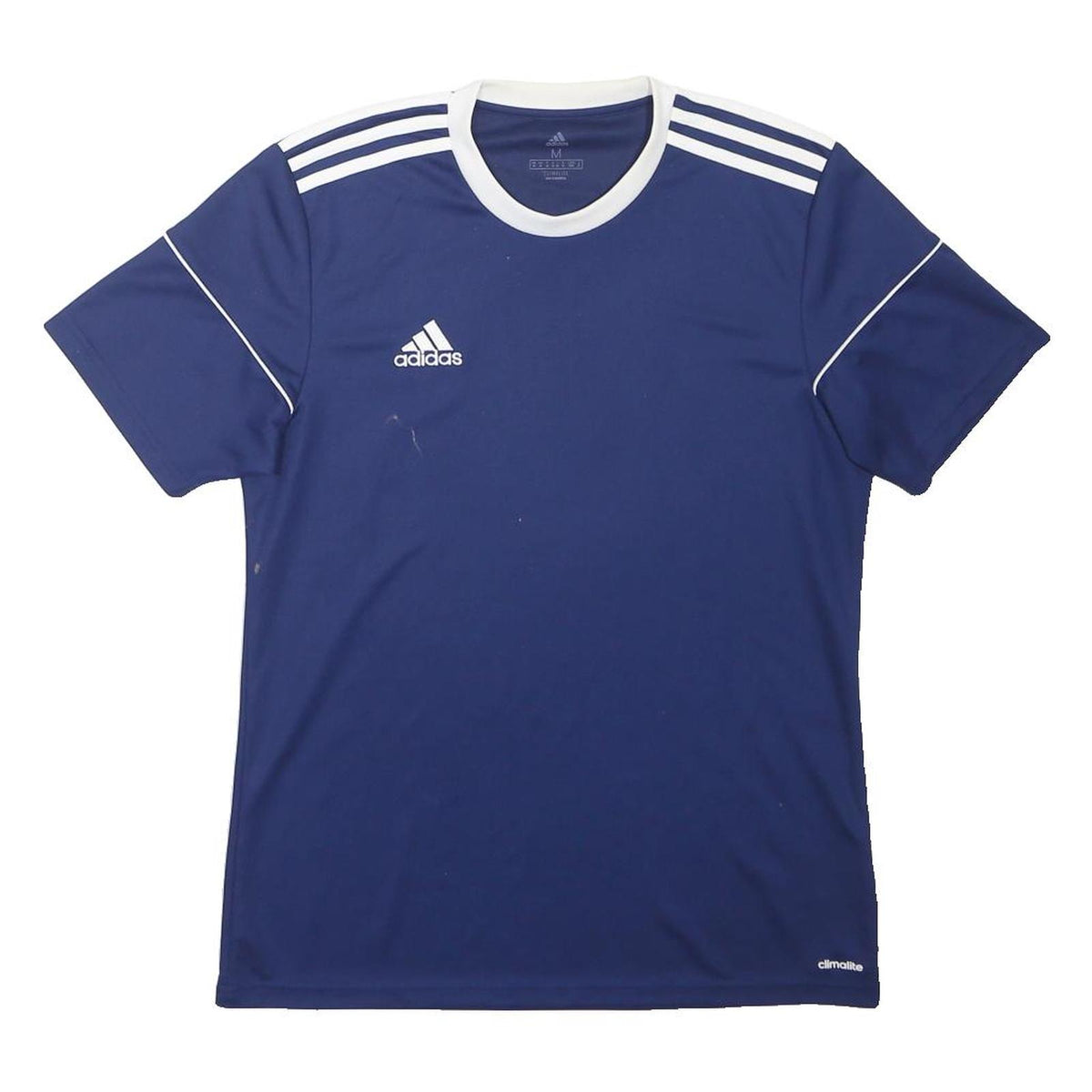 ADIDAS Mens Blue & White Classic T-Shirt M Short Sleeve Crew Neck Sportswear