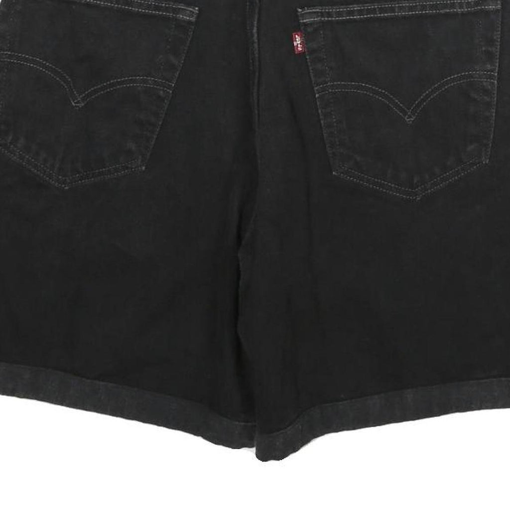 LEVI'S Mens Shorts Black Cotton Blend Casual XL W32 Classic Fit Denim