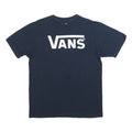 VANS Mens Navy Blue Graphic T-Shirt M Short Sleeve Crew Neck Cotton Blend Casual