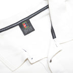 NIKE Mens White Short Sleeve Plain L Cotton Blend Basic Polo Shirt