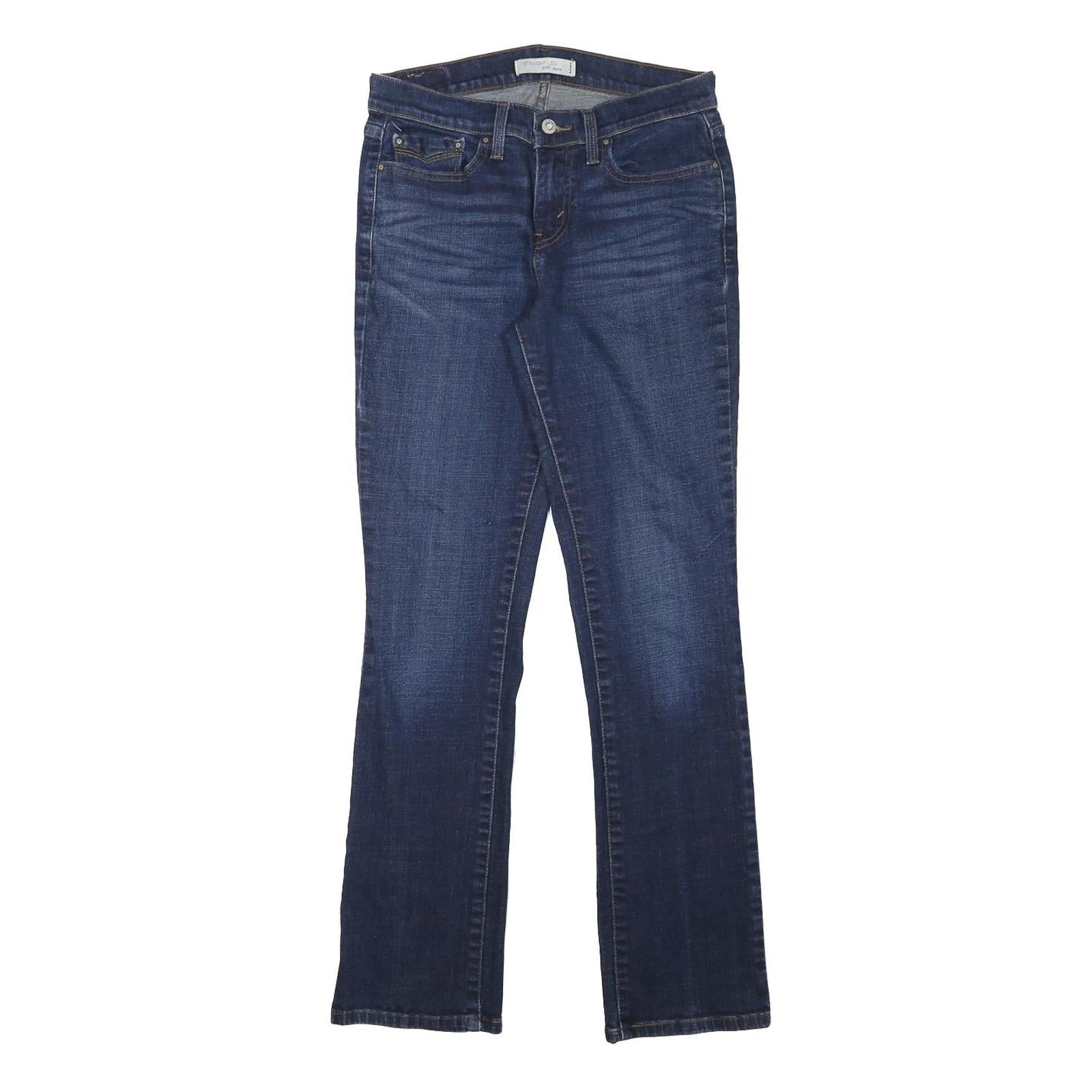 LEVI'S 505 Womens Jeans Blue Regular Straight Denim Medium W28 L30 Classic Fit