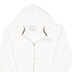 HARD ROCK CAFE Girls White Zip Hoodie L Cotton Blend Casual Pullover