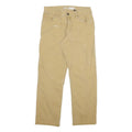 CARHARTT Mens Cotton Blend Beige Relaxed Straight Trousers W30 L30 Workwear