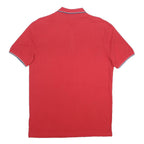 KAPPA Mens Red Polo Shirt XL Cotton Basic Short Sleeve Classic Fit Logo