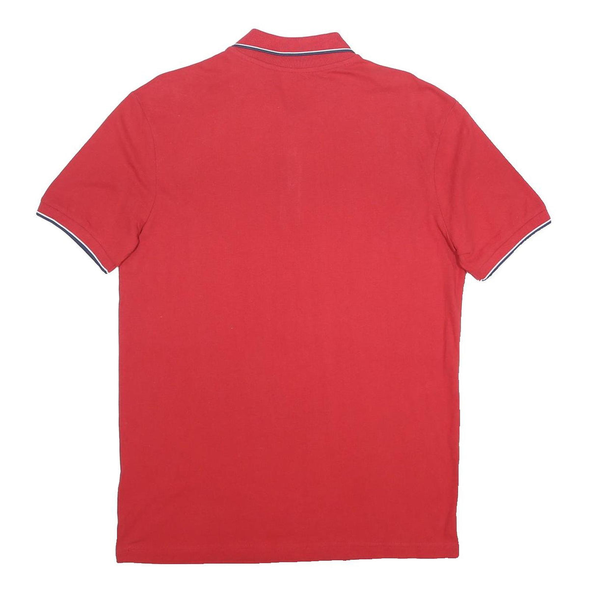 KAPPA Mens Red Polo Shirt XL Cotton Basic Short Sleeve Classic Fit Logo