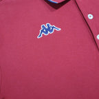 KAPPA Mens Red Polo Shirt XL Cotton Basic Short Sleeve Classic Fit Logo