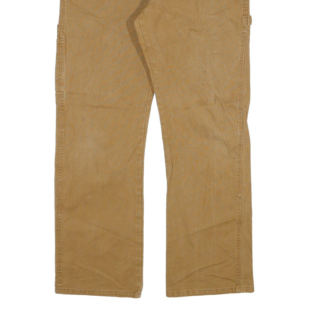 DICKIES Mens Jeans Regular Straight Denim Beige W32 L30 Workwear Utility