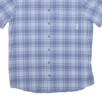 MAMMUT Mens Blue Check Shirt M Casual Outdoor Polyester Blend Summer
