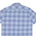 MAMMUT Mens Blue Check Shirt M Casual Outdoor Polyester Blend Summer
