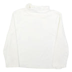 LUI JO Womens White Printed Top Long Sleeve Roll Neck S Cotton Blend Casual