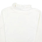 LUI JO Womens White Printed Top Long Sleeve Roll Neck S Cotton Blend Casual