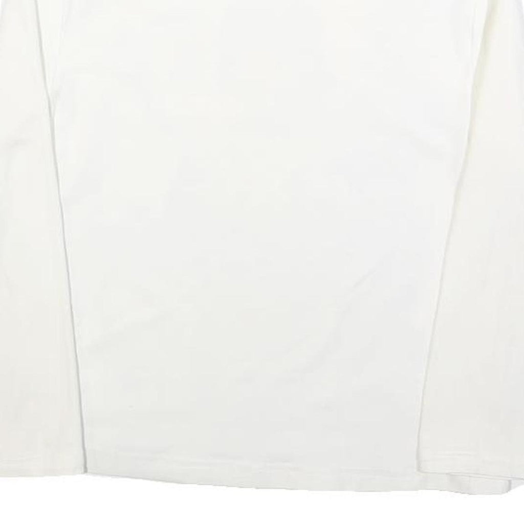 LUI JO Womens White Printed Top Long Sleeve Roll Neck S Cotton Blend Casual