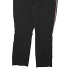 ANTHROPOLOGIE Womens Polyester Blend Black Slim Straight Trousers W31 L24 Side