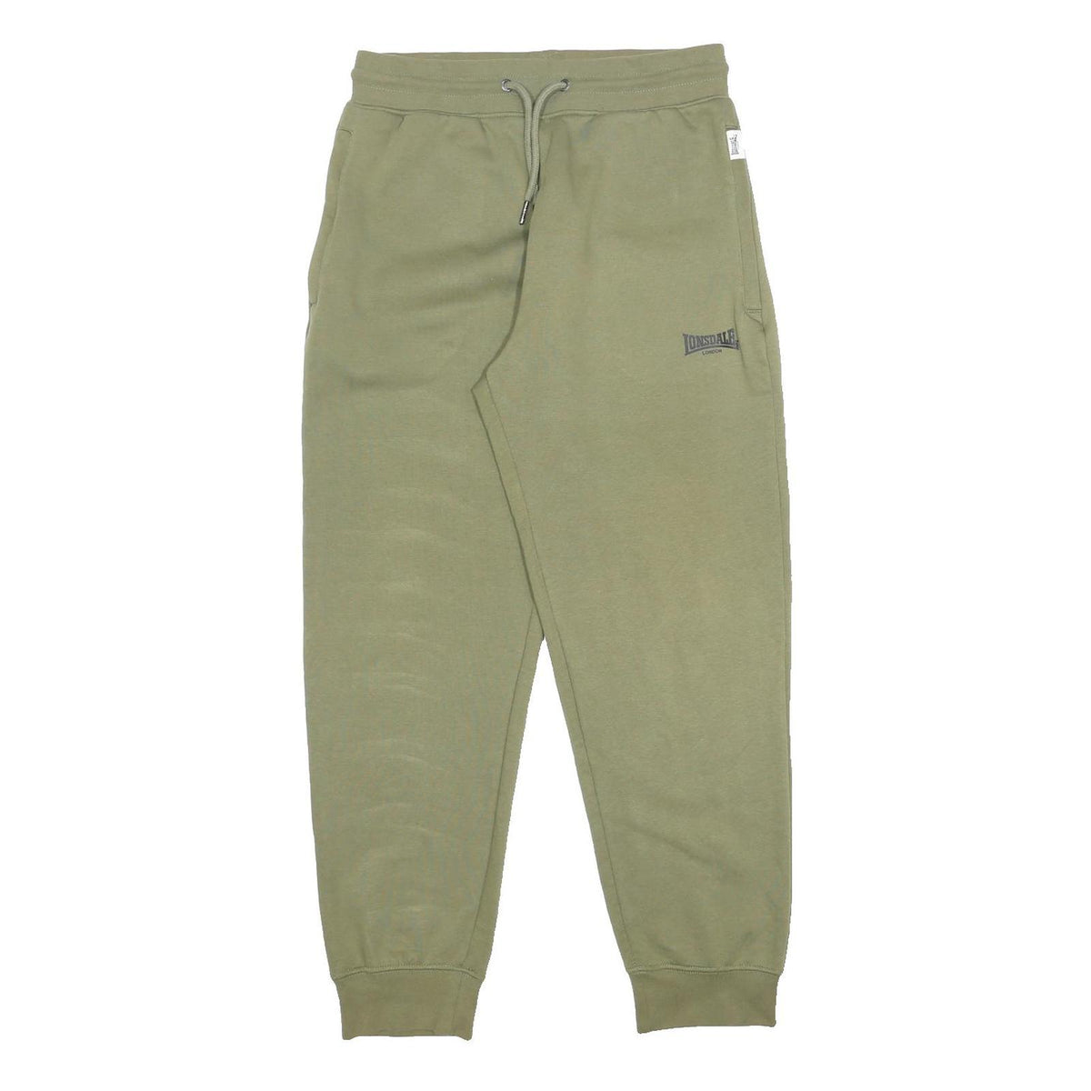 LONSDALE Mens Joggers Green Slim Tapered S W28 L27 Cotton Blend Casual